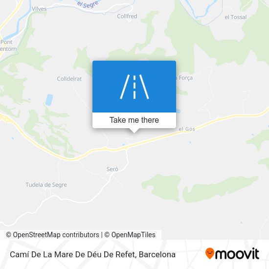 Camí De La Mare De Déu De Refet map