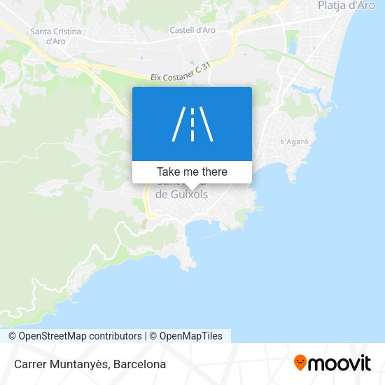 Carrer Muntanyès map