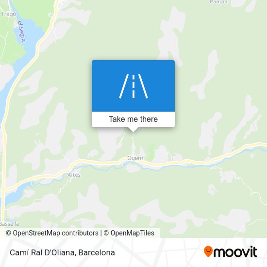 Camí Ral D'Oliana map