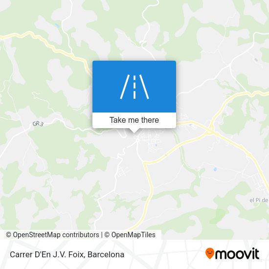 Carrer D'En J.V. Foix map
