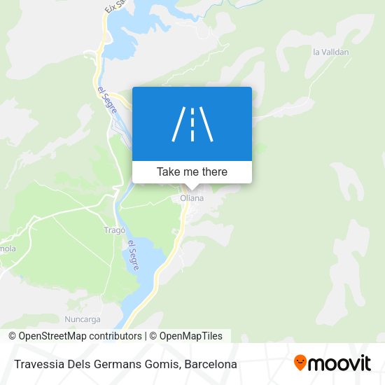 Travessia Dels Germans Gomis map
