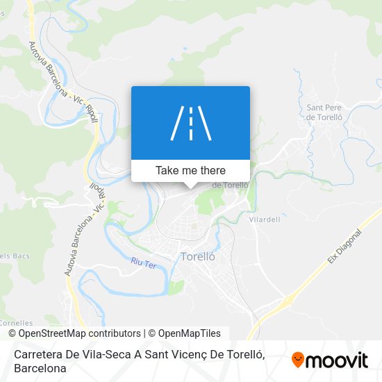 Carretera De Vila-Seca A Sant Vicenç De Torelló map