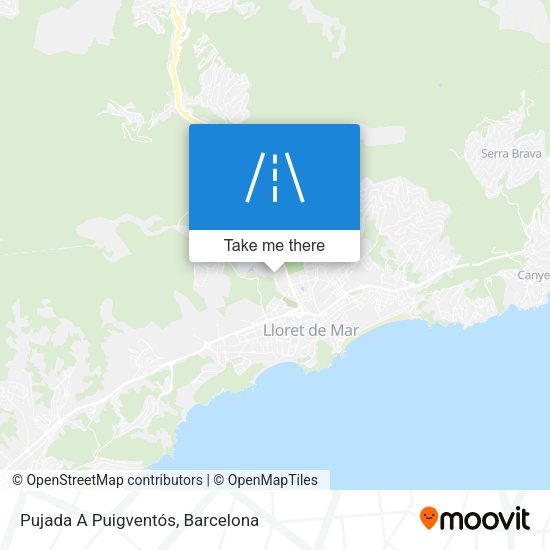 Pujada A Puigventós map