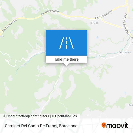 Caminet Del Camp De Futbol map