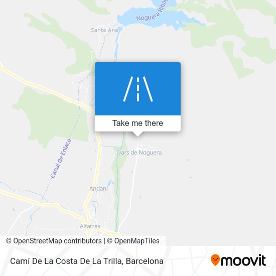 Camí De La Costa De La Trilla map