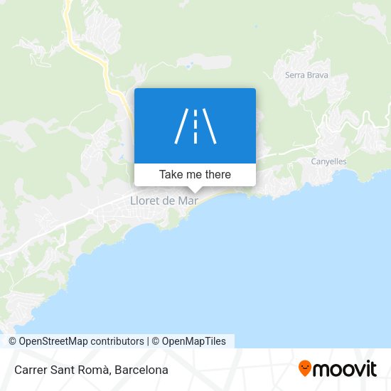 Carrer Sant Romà map