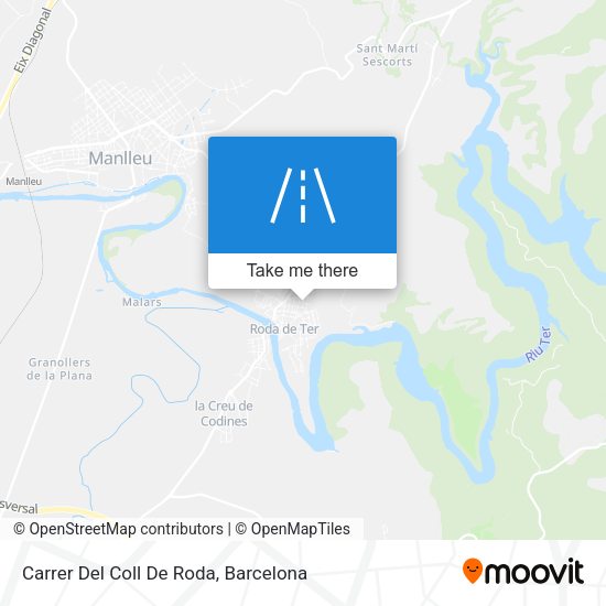 Carrer Del Coll De Roda map