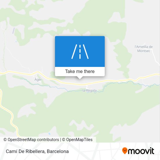 Camí De Ribellera map