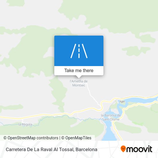 Carretera De La Raval Al Tossal map