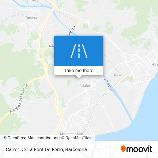 Carrer De La Font De Ferro map