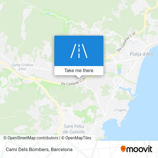 Camí Dels Bombers map
