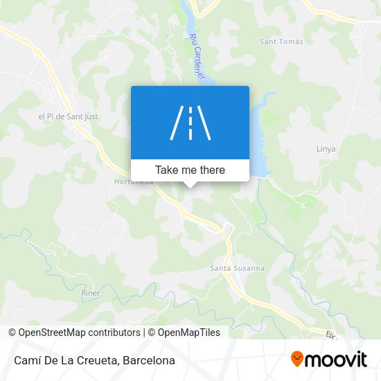 Camí De La Creueta map