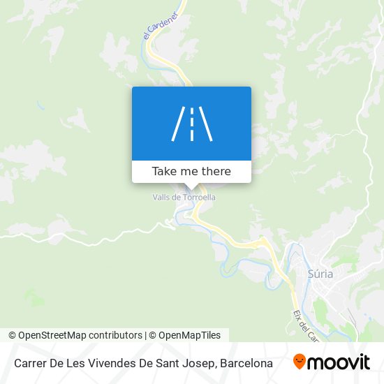 mapa Carrer De Les Vivendes De Sant Josep