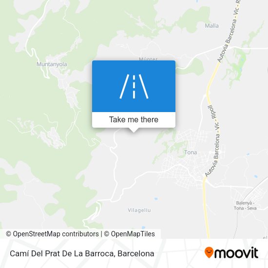 Camí Del Prat De La Barroca map