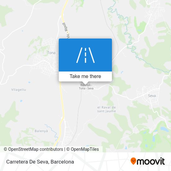 Carretera De Seva map