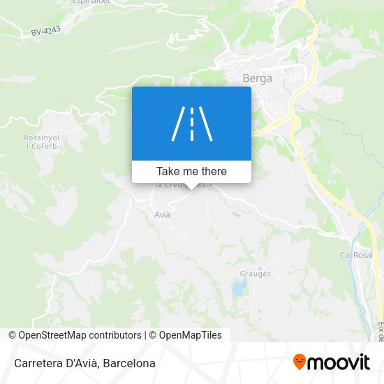Carretera D'Avià map