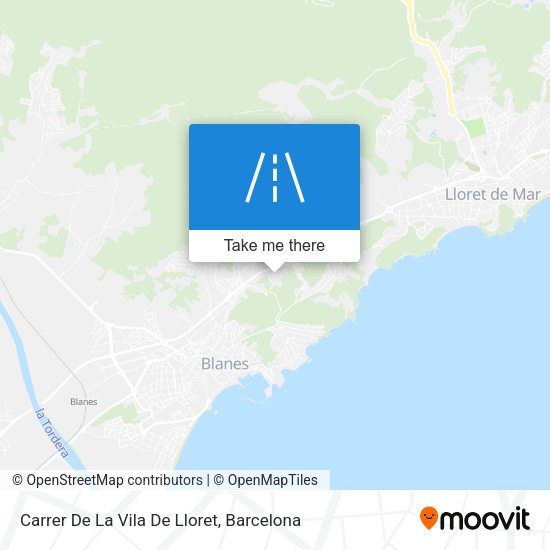 Carrer De La Vila De Lloret map
