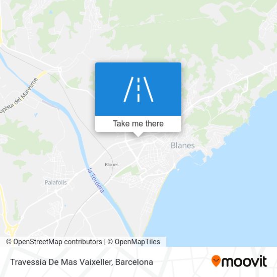 Travessia De Mas Vaixeller map
