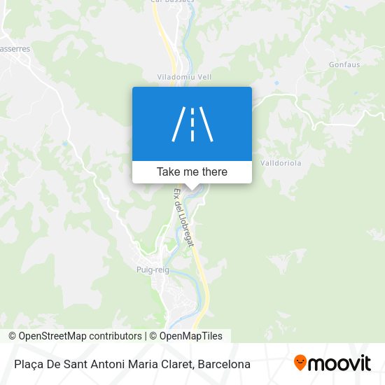 Plaça De Sant Antoni Maria Claret map