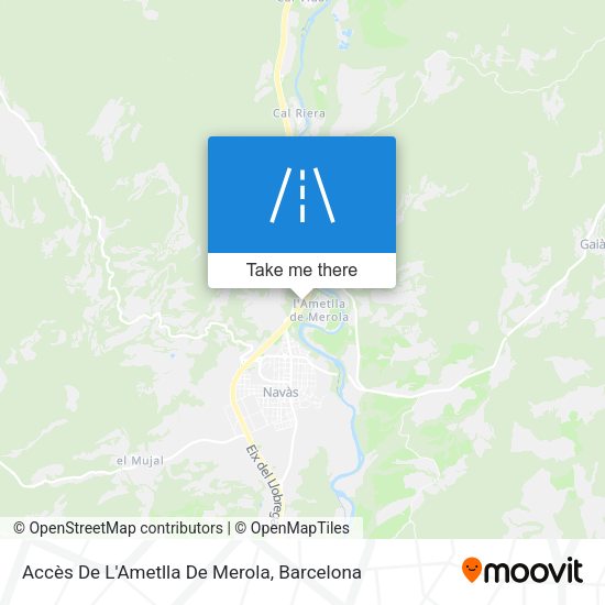 Accès De L'Ametlla De Merola map