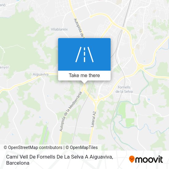 Camí Vell De Fornells De La Selva A Aiguaviva map