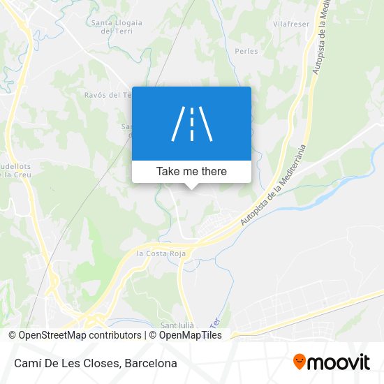 Camí De Les Closes map
