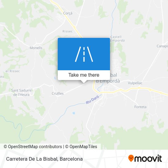 Carretera De La Bisbal map