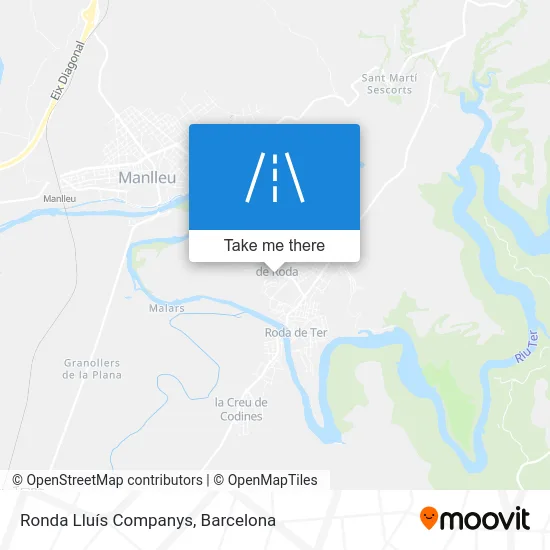 Ronda Lluís Companys map