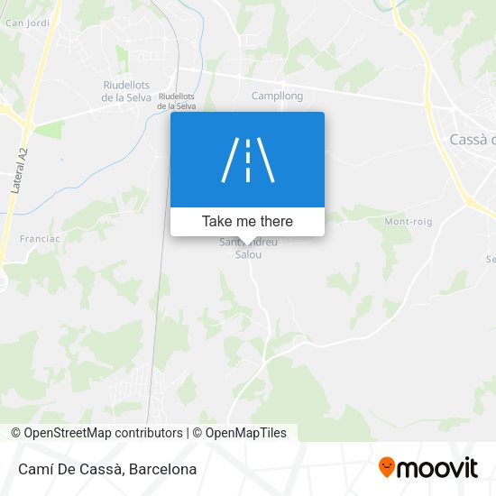 Camí De Cassà map