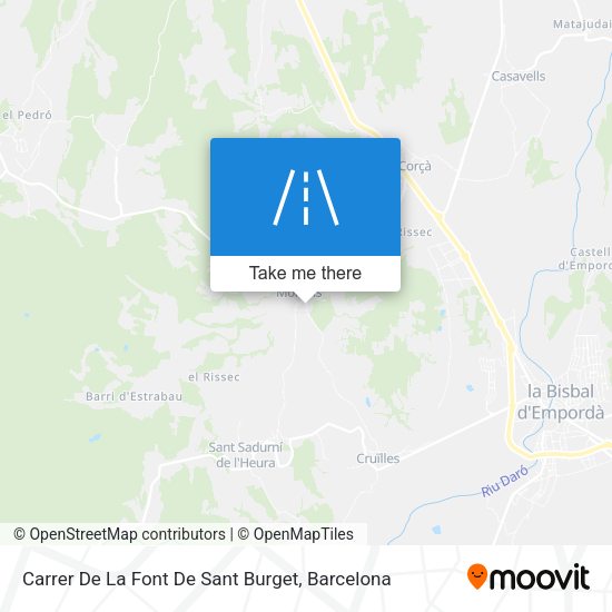 Carrer De La Font De Sant Burget map