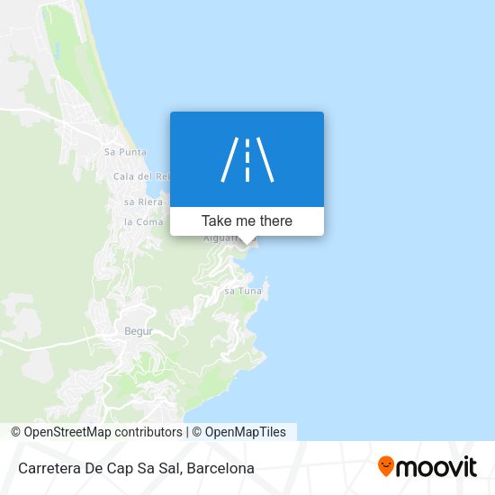 Carretera De Cap Sa Sal map