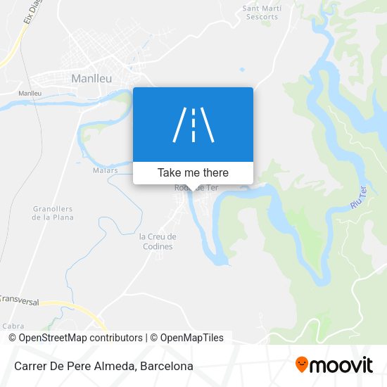Carrer De Pere Almeda map