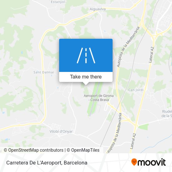 Carretera De L'Aeroport map