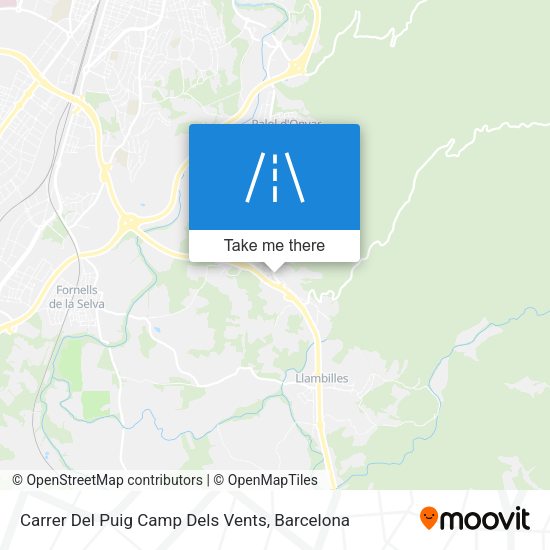 Carrer Del Puig Camp Dels Vents map