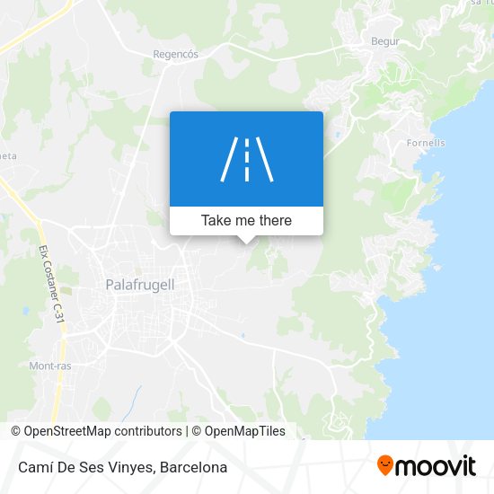 Camí De Ses Vinyes map