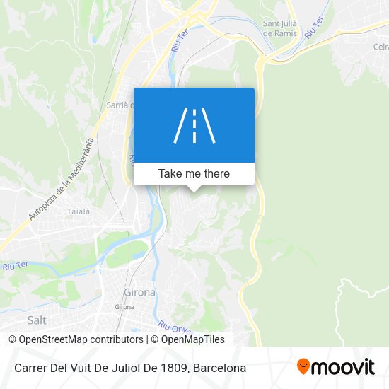 Carrer Del Vuit De Juliol De 1809 map