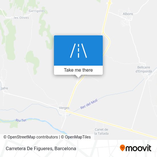 Carretera De Figueres map