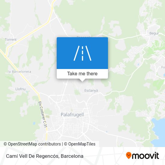 Camí Vell De Regencós map