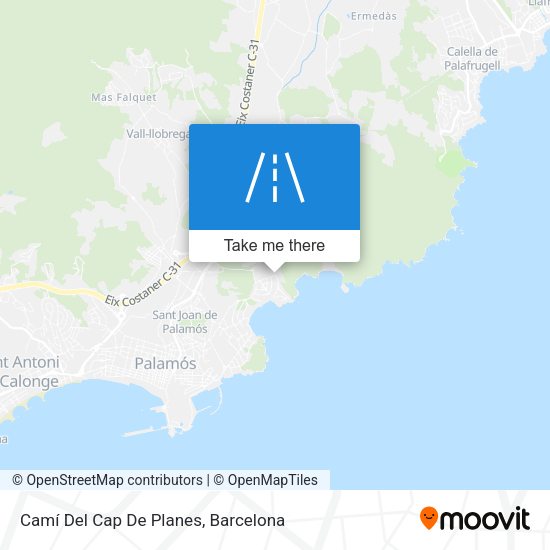 Camí Del Cap De Planes map
