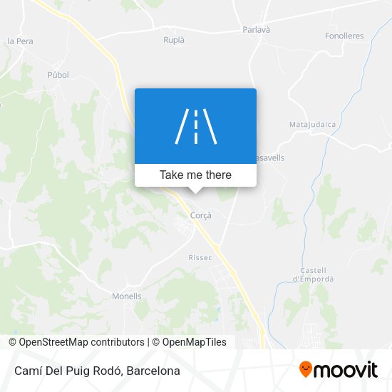 Camí Del Puig Rodó map