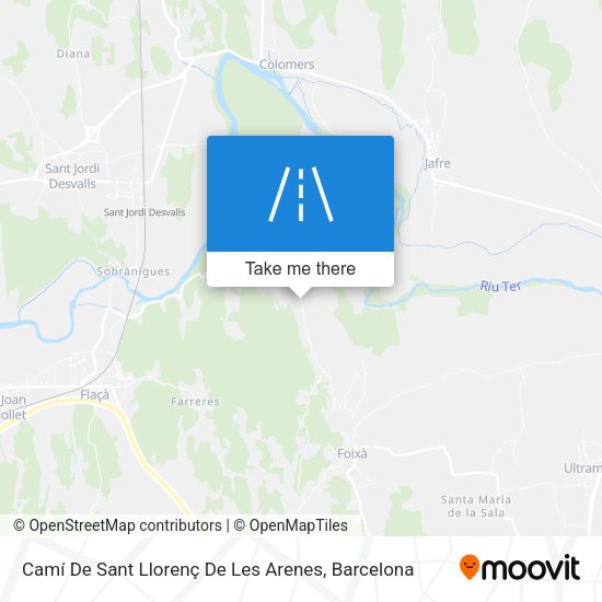Camí De Sant Llorenç De Les Arenes map