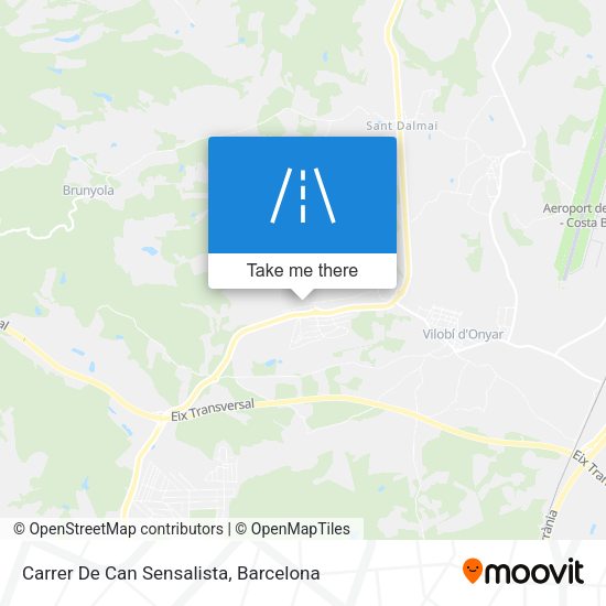 Carrer De Can Sensalista map