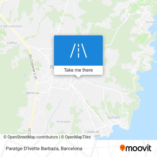Paratge D'Ivette Barbaza map