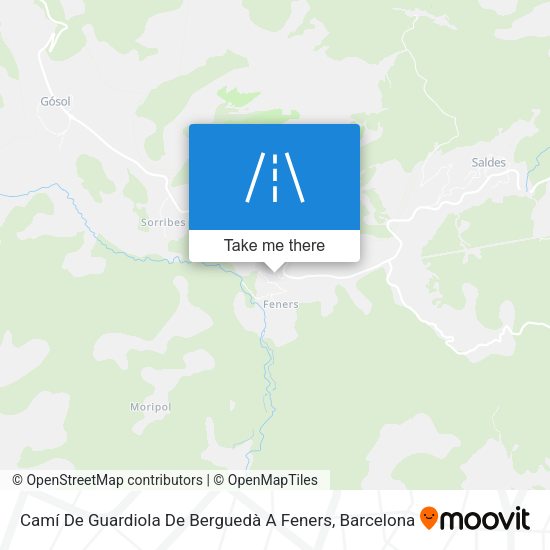 Camí De Guardiola De Berguedà A Feners map