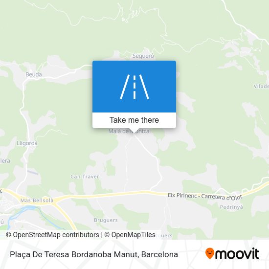 Plaça De Teresa Bordanoba Manut map