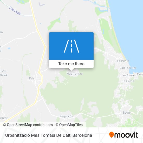 Urbanització Mas Tomasi De Dalt map