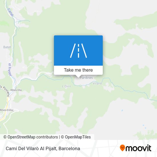 Camí Del Vilarò Al Pijalt map