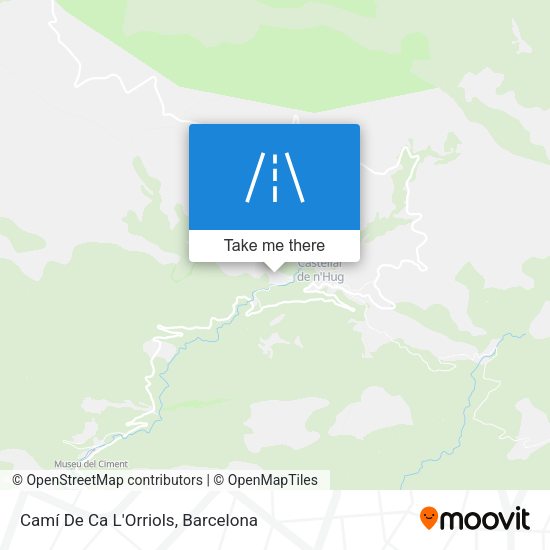 Camí De Ca L'Orriols map