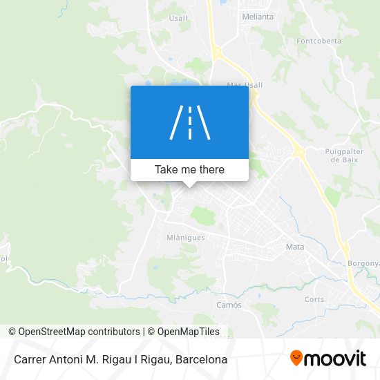 Carrer Antoni M. Rigau I Rigau map