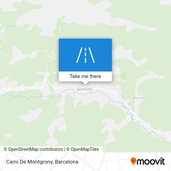 Camí De Montgrony map